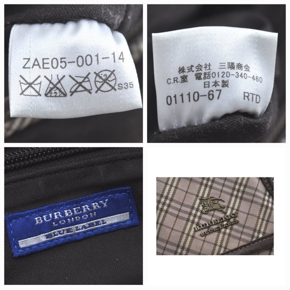 Authentic Buberry Blue label check 2 way Crossbody bag, Good! - Picture 15 of 15